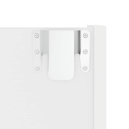 Wall Shoe Cabinet White 60x18x90 cm Engineered Wood