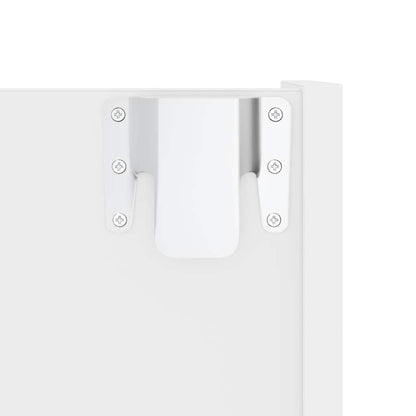 Wall Shoe Cabinets 2 pcs  White 60x18x90 cm Engineered Wood