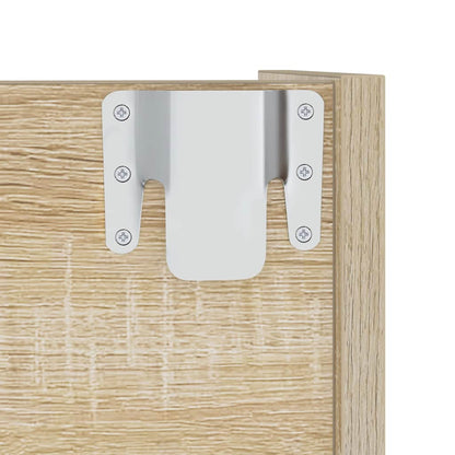 Wall Shoe Cabinet Sonoma Oak 60x18x90 cm Engineered Wood