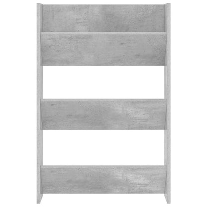 Wall Shoe Cabinet | Concrete grey | Engineered wood | Compact