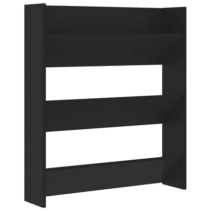 Wall Shoe Cabinet | Black | Engineered wood | Medium