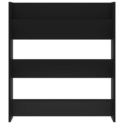 Wall Shoe Cabinet | Black | Engineered wood | Medium