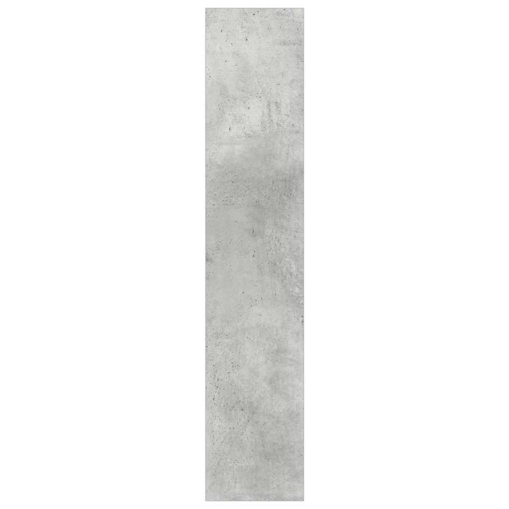 Wall Shoe Cabinet Concrete Grey 80x18x90 cm Engineered Wood