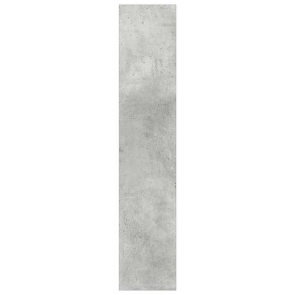 Wall Shoe Cabinet Concrete Grey 80x18x90 cm Engineered Wood