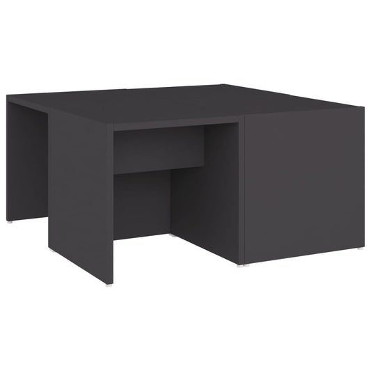 Coffee Table | Set of 4 | Grey | Engineered Wood | Small | Coffee Table
