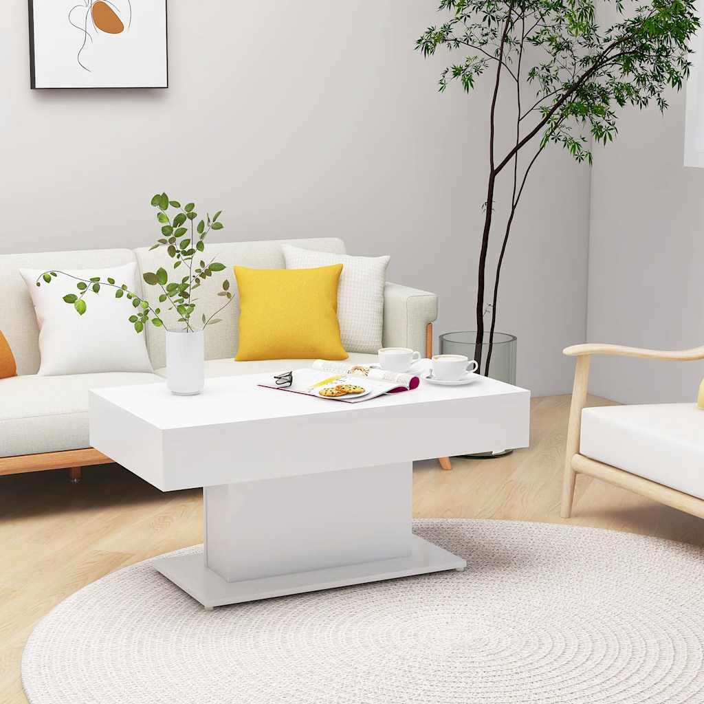 Coffee Table | White | Engineered Wood | Medium | Durable | Coffee Table