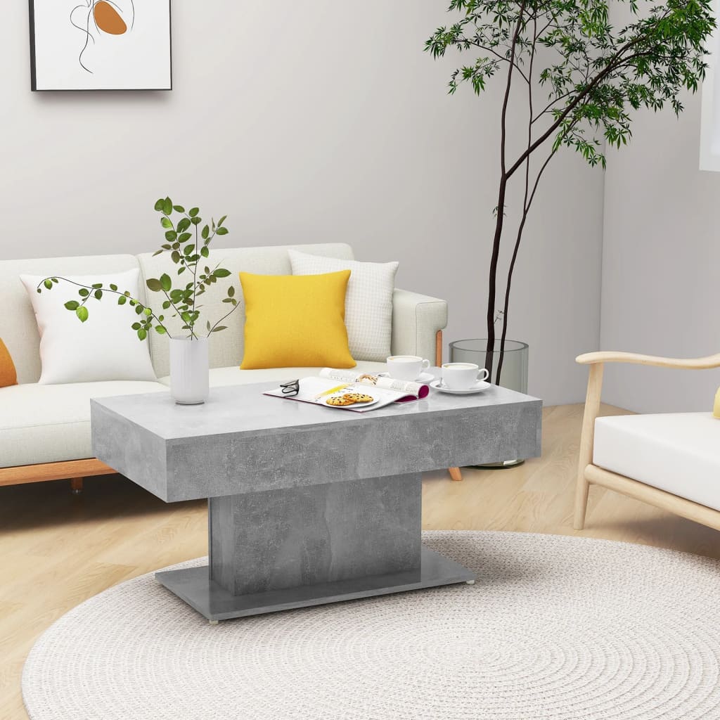 Coffee Table | Concrete Grey | Engineered Wood | Medium | Durable