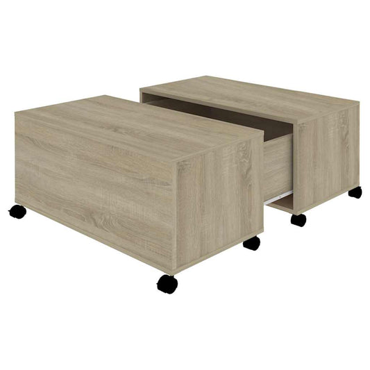Coffee Table | Sonoma oak | Engineered wood | Medium |  Extendable