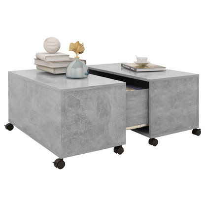 Coffee Table | Concrete Grey | Engineered Wood | Medium |  Extendable
