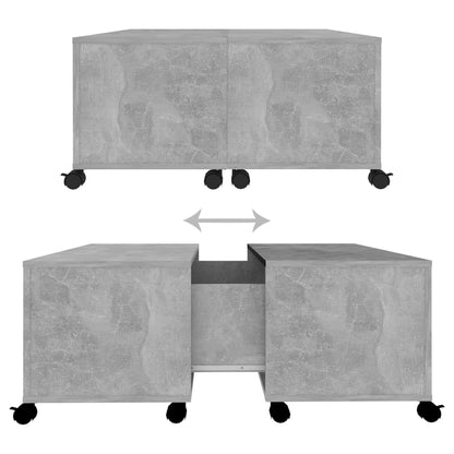 Coffee Table | Concrete Grey | Engineered Wood | Medium |  Extendable