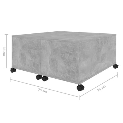 Coffee Table | Concrete Grey | Engineered Wood | Medium |  Extendable
