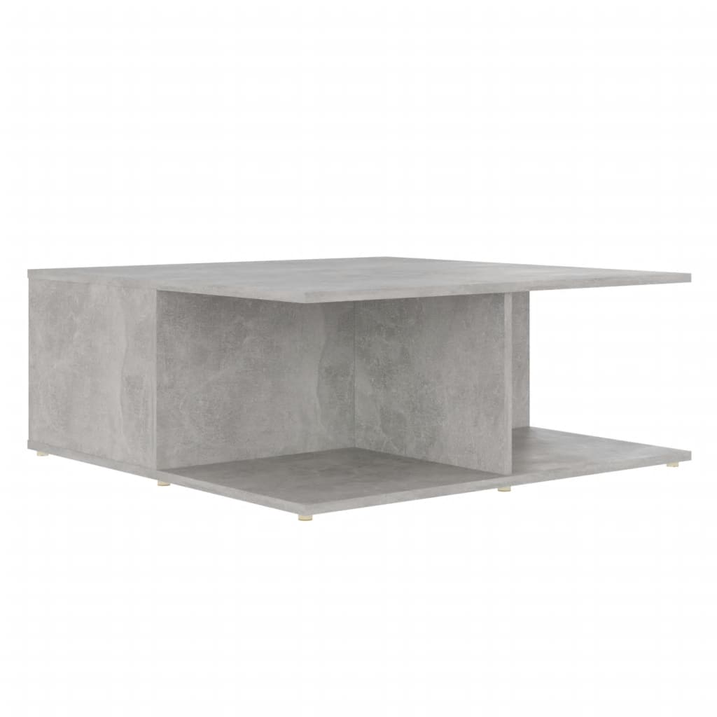Coffee Table | Concrete grey | Engineered wood | 80cm x 80cm