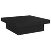 Coffee Table Black 90x90x28 cm Engineered Wood