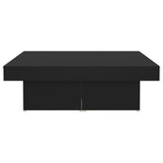 Coffee Table Black 90x90x28 cm Engineered Wood