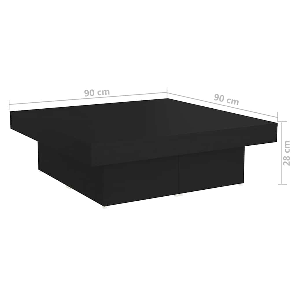 Coffee Table | Black | Engineered wood | Medium | Modern | Coffee Table