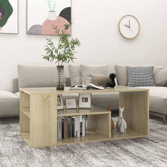 Coffee Table | Sonoma oak | Engineered wood | 100x50x40 cm | Coffee Table