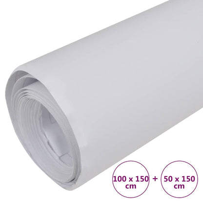 Car Films 2 pcs Matt White 100x150 cm+50x150 cm