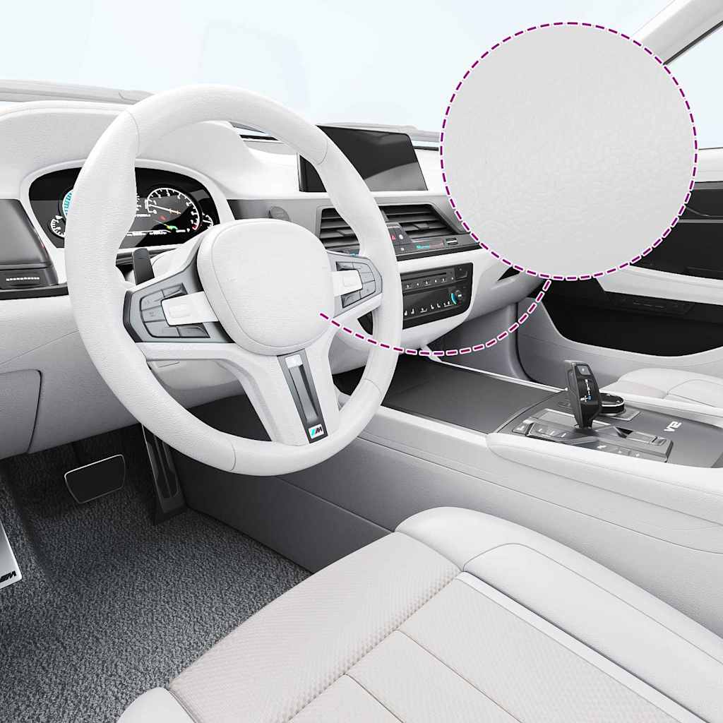 Car Films 2 pcs Matt White 100x150 cm+50x150 cm