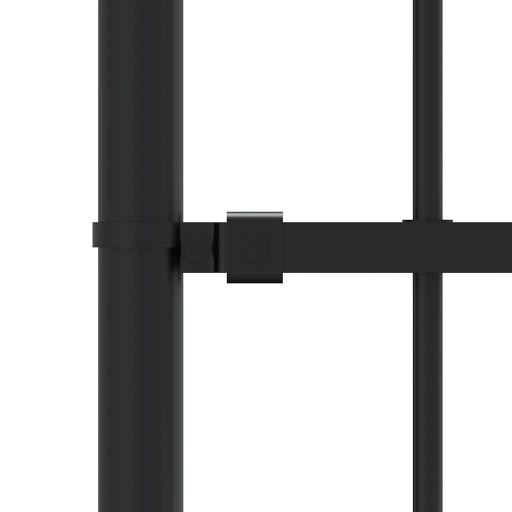 Garden Fence "Woerden" with Spear Top Black 240x100 cm Steel