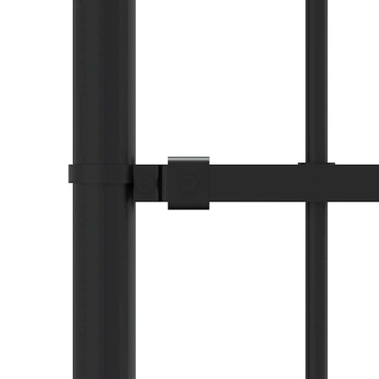 Garden Fence "Woerden" with Spear Top Black 240x100 cm Steel