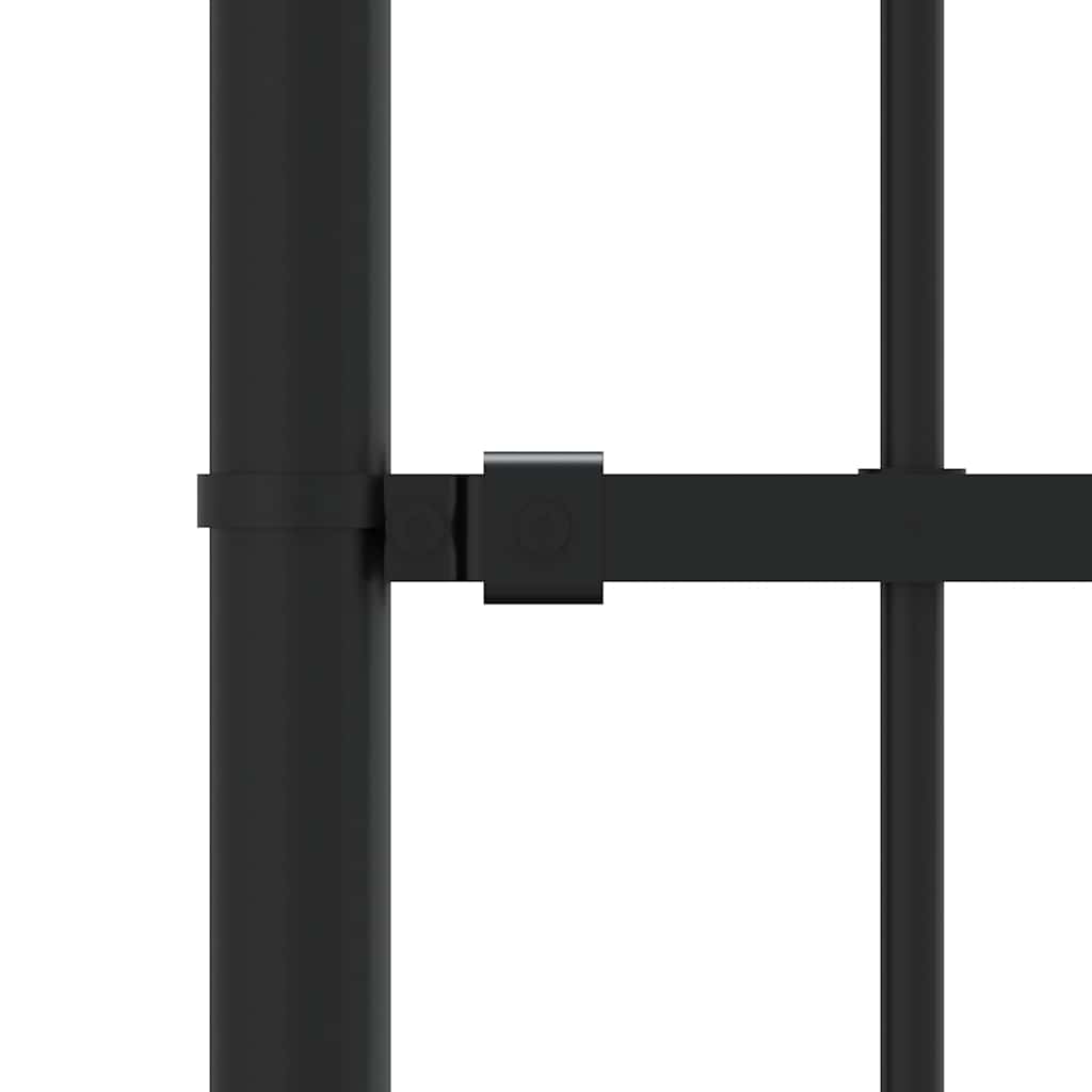 Garden Fence "Woerden" with Spear Top Black 240x150 cm Steel