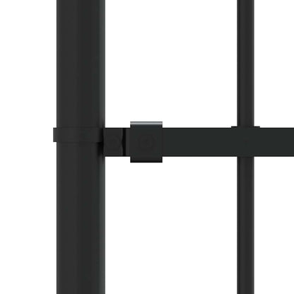 Garden Fence "Woerden" with Spear Top Black 240x175 cm Steel