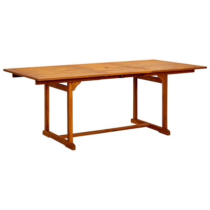 Garden Dining Set | Natural wood | Solid Acacia wood | Medium