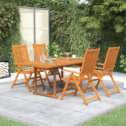 Garden Dining Set | Natural wood | Solid Acacia wood | Medium