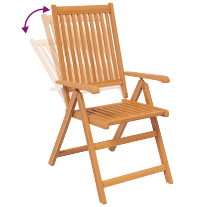 Garden Dining Set | Natural wood | Solid acacia wood | Medium | Foldable