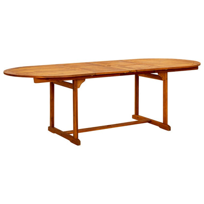 Garden Dining Set | Natural Wood Tone | Solid Acacia wood | Large
