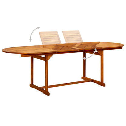 Garden Dining Set | Natural Wood Tone | Solid Acacia wood | Large