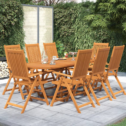 Garden Dining Set | Natural Wood Tone | Solid Acacia wood | Large