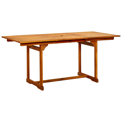 Garden Dining Set | Natural Wood | Solid Acacia Wood | 5 Piece Set