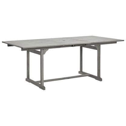 Garden Dining Set | Grey | Solid Acacia wood | Extendable |  Extendable