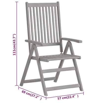 Garden Dining Set | Grey | Solid Acacia wood with grey wash finish