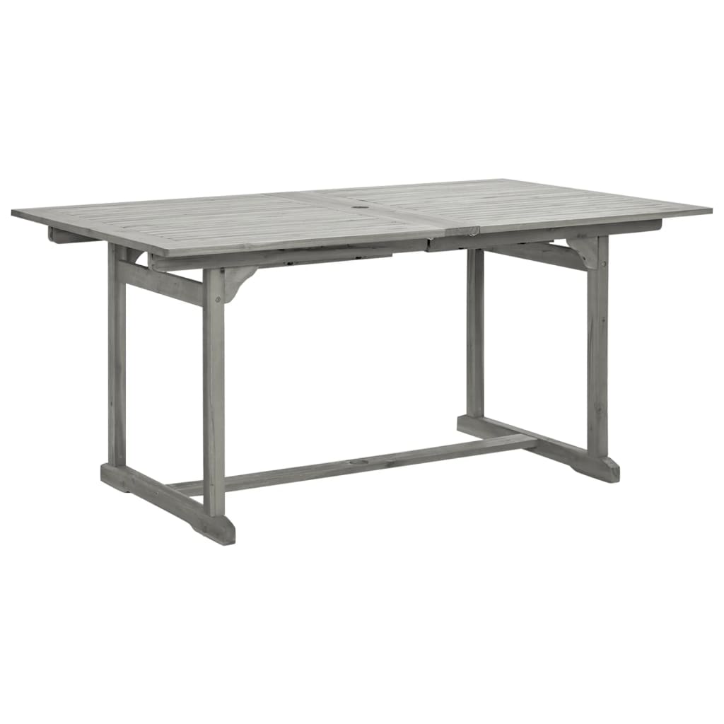 Garden Dining Set | Grey | Solid acacia wood | Standard |  Extendable