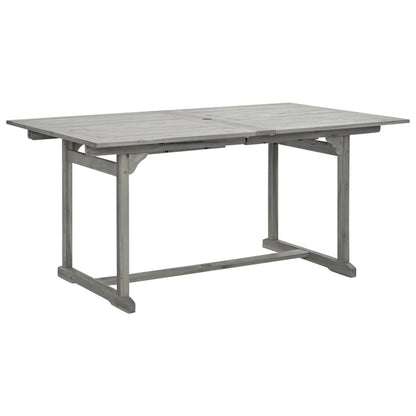 Garden Dining Set | Grey | Solid acacia wood | Standard |  Extendable