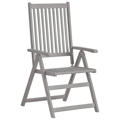 Garden Dining Set | Grey | Solid acacia wood | Medium | Extendable
