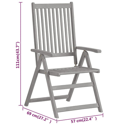 Garden Dining Set | Grey | Solid Acacia wood | Standard | Extendable