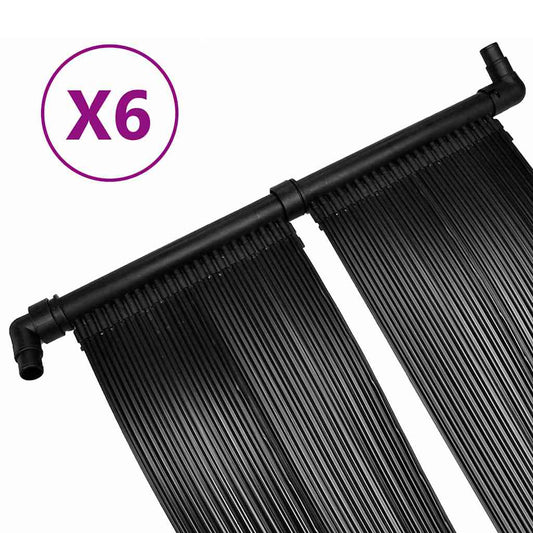 Solar Pool Heater Panel 6 pcs 80x620 cm