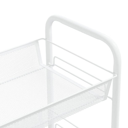 5-Tier Kitchen Trolley White 46x26x105 cm Iron