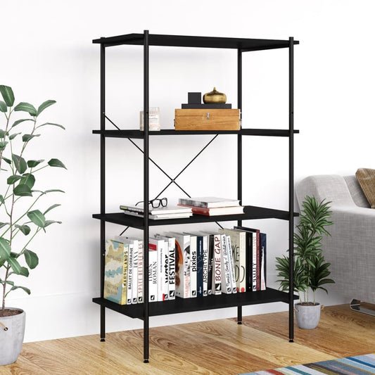 Shelving Unit | Black | Engineered wood, steel | Standard | Shelving Unit