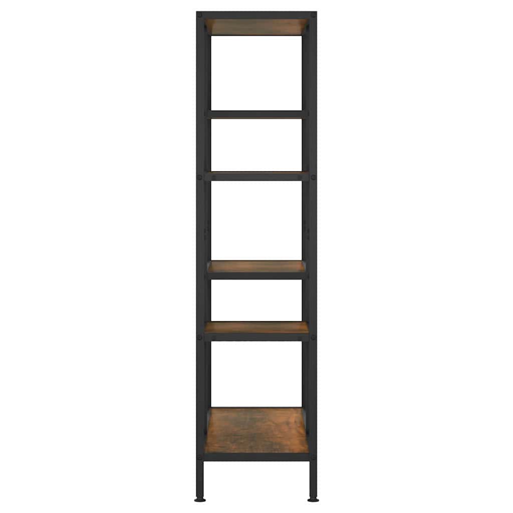 Book Shelf 80x30x120 cm Steel and Engineered Wood