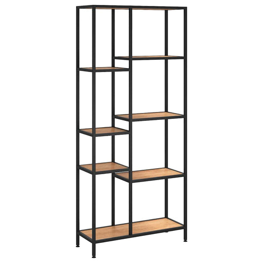 Book Shelf | Light brown and black | Engineered wood, steel