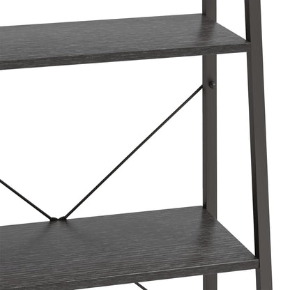 3-Tier Standing Shelf Black 56x35x108 cm