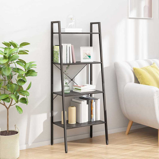 Standing Shelf | Black | Engineered wood, Steel | Medium | Bookshelf