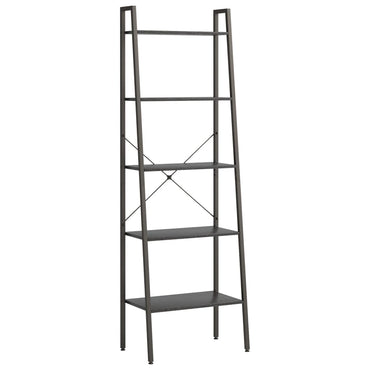 5-Tier Standing Shelf Black 56x35x174 cm