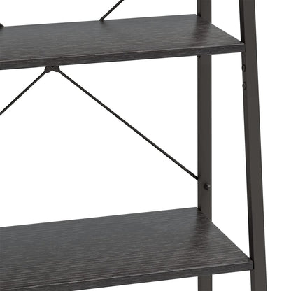 5-Tier Standing Shelf Black 56x35x174 cm