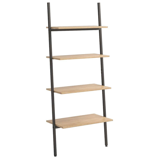 Leaning Shelf | Light brown and black | Engineered wood and steel