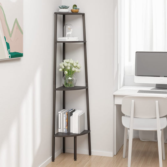 Corner Shelf | Black | Engineered wood, Steel | Medium | Corner Shelf